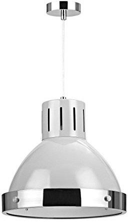 Premier Housewares E27 Edison Screw Vermont Pendant Light, 60 W, 110 x 35 x 35 cm - Flint Grey