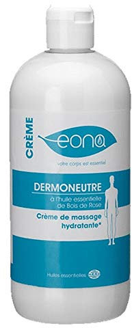 EONA – Crème Dermoneutre 500ml – Hydratante et Aide à la Régénération des Peaux Sèches – Composition Unique dotée d'un Parfum Léger à Base d'Huile Essentielle de Bois de Rose