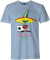 More T Vicar Retro Pique Mexico 86 - Distressed Print Mens Football World Cup T Shirt Light Blue