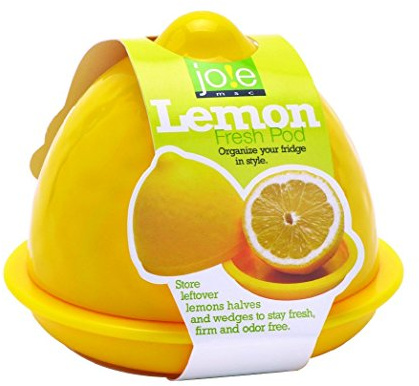 Joie Fresh Pod Lemon Storage Container, Keeps Leftover Half Flavorful and Firm in Fridge, Reusable Kitchen Gadget, BPA Free, Dishwasher Safe