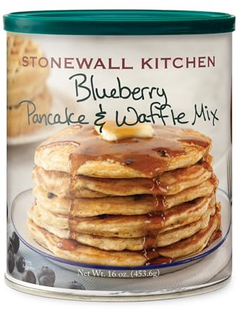 Stonewall Kitchen Blueberry Pancake and Waffle Mix, 16 Ounce Can