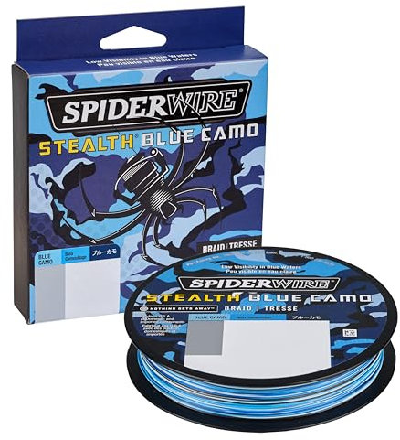 SPIDERWIRE Stealth Line-Blu Mimetico, 274 m/29,5 kg Unisex-Adulto, 65 lb