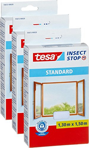 tesa Fliegengitter für Fenster, Standard Qualität, 55672