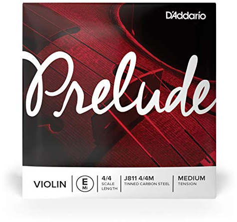 D'Addario Prelude Violino a Corda Singola - E Stringa - 4/4 Scala - Tensione Media - J811 4/4M - 1 Stringa