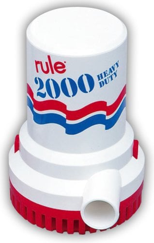 Rule Pompa di sentina, 9000 Litri all'ora, Non Automatica, 12, White/Blue