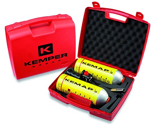 KEMPER - Chalumeau gaz KIT 2 bouteilles Propane + Lampe à souder Professionnelle