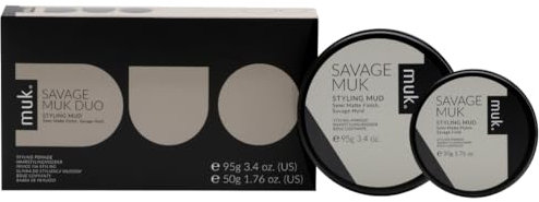 Savage Muk Duo Pack 1x 95g & 1x 50g Ultimate Hold Styling Clay