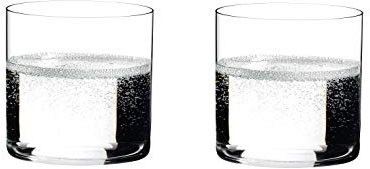 RIEDEL The O Wine Tumbler Wasser H2O, 2er Set, Klares Kristallglas, maschinell gefertigt