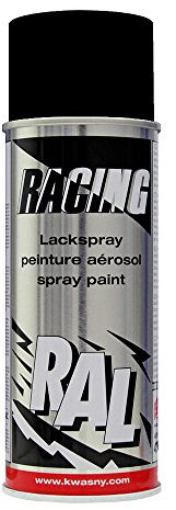 NOIR Mat (RACING) (Bombe peinture 400 ml) - Bombe aérosol de peinture pour utilisation tous supports.auto, moto, camping car et décoration maison