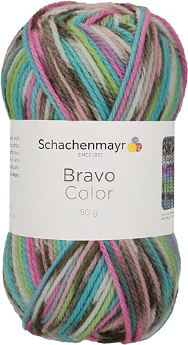 Schachenmayr Bravo Color 9801421-02083 mineral Handstrickgarn, Häkelgarn