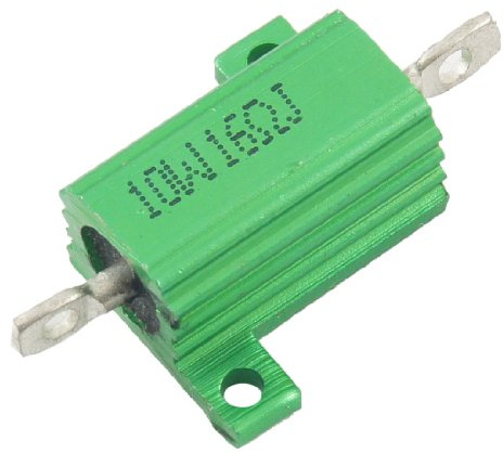 sourcing map 10W 16 Ohm 5% grün Alu Gehäuse Lastwiderstände Widerstand Drahtwiderstand