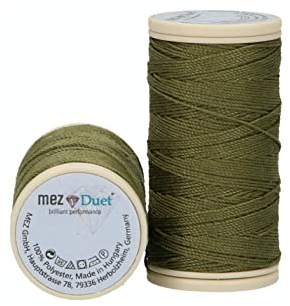 MEZ Duet Stärke 30 4642030-06085 olivgrün Nähgarn, 100 % Polyester, 30m