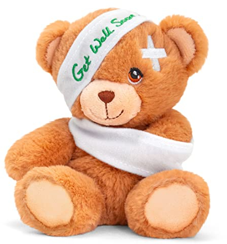 Lashuma Plüschtier Bär, Pipp The Bear Gute Besserung Teddy, Kuscheltier Plüschbär 15 cm