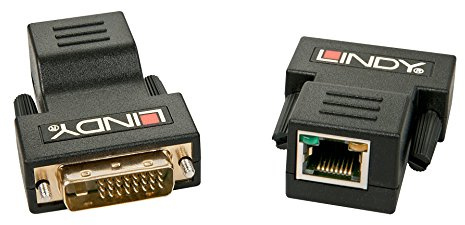 Lindy 38300 Netzwerk Kabel DVI Cat6 Extender 50m schwarz