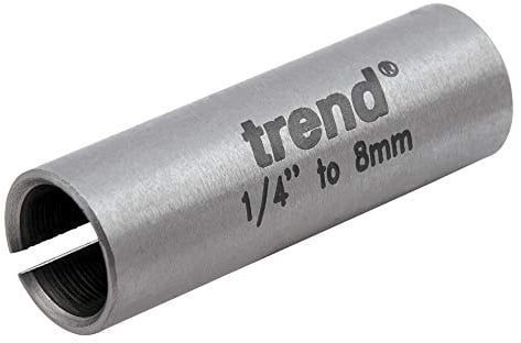 Trend Spannzangenhülse, 6,35 mm auf 8 mm Reduzierhülse für kleinere Schaftfräser, CLT/SLV/638