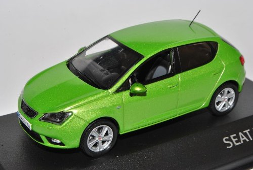 Seat Ibiza Lima Grün 5 Türer New Facelift Ab 2012 6J 1/43 Modellcarsonline Modell Auto mit individiuellem Wunschkennzeichen