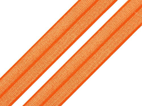 Schnoschi 2 Meter elastisches Einfassband 20 mm orange