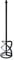 Bosch 3609201038 Malaxeur léger pour Perceuses Noir, 135.0