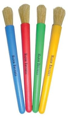 Major Brushes Coloured Junior Chubby Brushes - Pack of 20