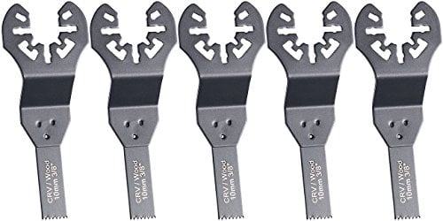 AGT Professional Sägeblätter: Standard-Tauchsägeblatt, 10 mm, CRV, Schnellspannung, 5er-Set (Multifunktionswerkzeug)