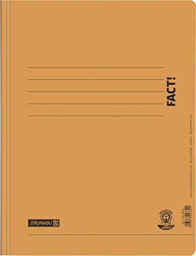 Brunnen 102010440 Schnellhefter A4, FACT!, aus Recyclingkarton) orange