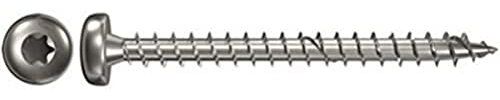 fischer - Vis Power-Fast 3,0x20 Tête ronde, empreinte TX, inox A2, filetage total/Boite de 200