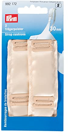 Prym 992172 Träger-Polster 30 mm Haut, Polyester, beige, 2 Stück