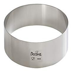 Decora 5 X H 4,5 CM 0063701 Cerchio Inox, Ø 5 x 4 cm, Acciaio Inossidabile, Argento