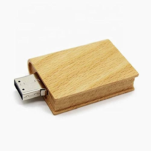Ulticool - Livre en Bois 8 GB USB - Flash Drive 8 Go – Mémoire Stick Stockage de Données – Clé – Marron
