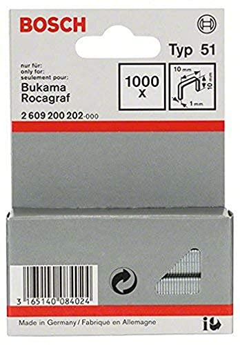 Bosch Accessories Bosch Professional 2609200202 1000 Tackerklammern 10/10 mm Typ 51