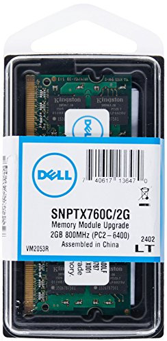 Dell 2 GB DDR2 2 GB (1x2 GB) 800MHz DDR2800/PC26400 NonECC DDR2 SDRAM 200pin SoDIMM SDRAM Memory Module SNPTX760C/2G