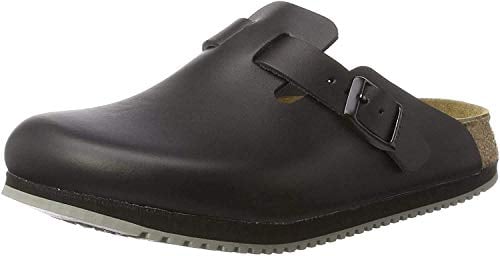 Birkenstock Professional BOSTON NL SCHWARZ 60194, Zoccoli e sabot Unisex adulto, Nero (SUPERLAUF) 41