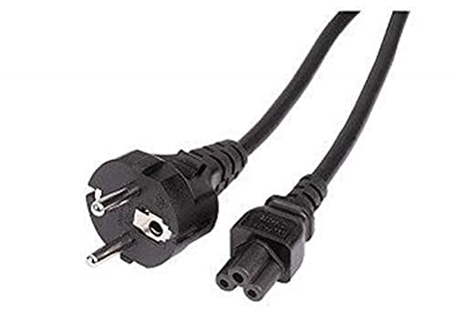 Hama Netzkabel 3-polig für Computer (Kleeblattform), schwarz, 2,50 m