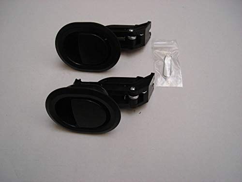 2xBLACK HANDLES FOR RECLINER SOFAS AND CHAIRS(ARH2) FOR STANDARD 5MM DIA BARREL CABLES