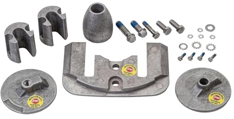 Quicksilver 888760Q04 Magnesium-Anoden-Kit – MerCruiser Bravo III Antriebe, Weiss