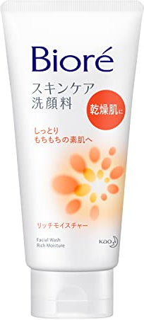Biore Facial Washing Foam Rich Moisture - 130g [Health and Beauty]