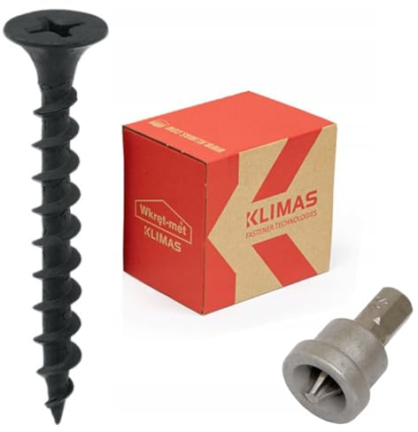 Schnellbauschrauben 3,5 x 45-500 Stück Grobgewinde + PH2 Bit Rigipsschrauben Schrauben