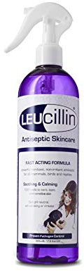 Leucillin Natural Antiseptic Spray - Antibacterial Antifungal Antiviral for Dogs Cats All Animals Itchy Skin Minor Wound Care and Skin Health | 500ml