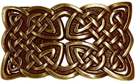 Piratenladen Buckle Keltischer Knoten, Messing, Kelten, Kreuz, Gürtelschnalle