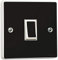 Uni Noir Brillant Interrupteur Eclairage Autocollant couverture en vinyle peau