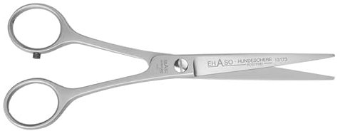 EHASO Gebogene, langlebige Hundeschere Rostfrei, 17 cm matt