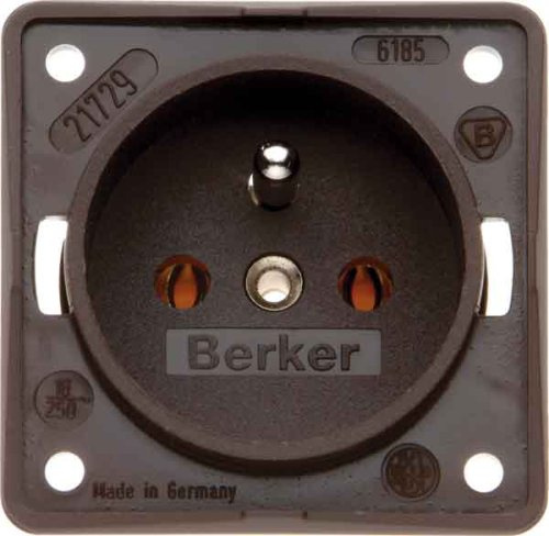 Hager INTEGRO – Erdung Elektrizität mit Pin Marron matt