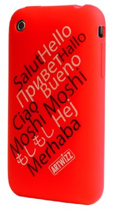 Artwizz SeeJacket Silicone Hello für iPhone 3G / 3GS rot