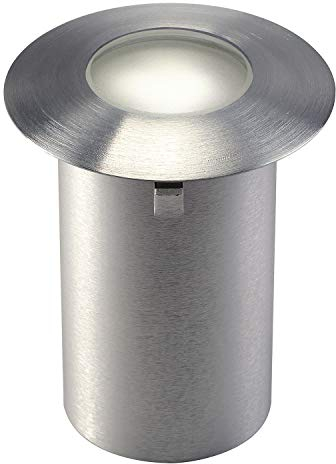 SLV Bodeneinbauleuchte TRAIL-LITE 60 / LED Spot für Terrasse, Outdoor-Strahler, Einbau-Lampe Garten, Bodenlampe für Außen / IP65 3000K 0.3W 10lm edelstahl, 227462, Edelstahl Gebürstet