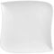 SG Secret de Gourmet - Lot de 6 assiettes carrees vague blanc