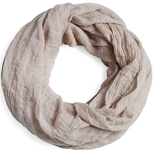 Caspar SC432 Damen Vintage Loop Schal, Farbe:taupe, Accessoires:One Size