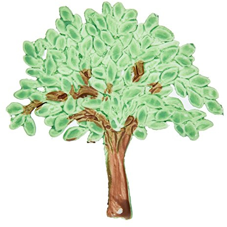 efco Baum braun Wachs Dekoration, Grün, 60 x 58 mm