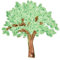 efco Baum braun Wachs Dekoration, Grün, 60 x 58 mm