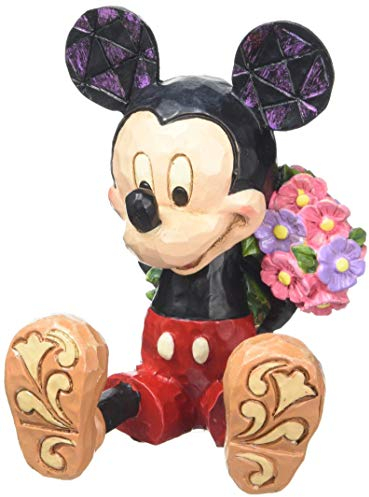 Disney Traditions Mickey With Flowers Mini Figurine