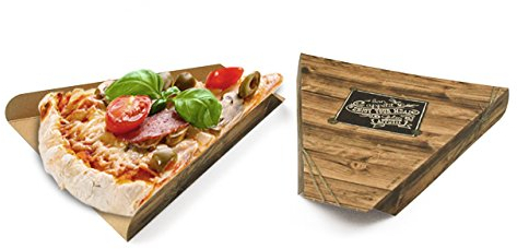 www.to-go-verpackungen.de Pizza-Pappen Enjoy Your Meal Braun, Bedruckt, 250 Stück